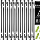 20 Pack 12 inch Tent Stakes Heavy Duty Metal Tent Pegs for Camping Steel Tent Pegs Unbreakable and Inflexible
