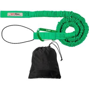 E-Bike/Adult Connect Strap Bike Bungee Tow Rope | MTB & Cycling Stretch Pull Strap | Compatible with Any Bicycle (Adult Green Connect Kit) - Made in The USA