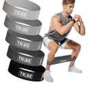 Tribe Lifting Fabric Resistance Bands for Working Out - 3 Exercise Bands Set for Legs and Glutes - Booty Bands for Women and Men - Thick Cloth Workout Bands for Physical Therapy, Hip Training