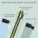 HIMESPORNER Wide Fabric Resistance Bands for Working Out, 3 Level Non-Slip Exercise Booty Bands for Women & Men Leg and Glutes with Hair Ties and Tape Measure - for Home Gym Workout, Yoga, Pilates
