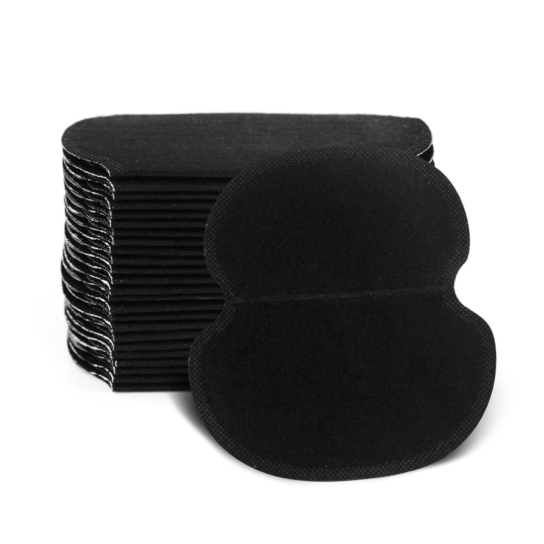 Large Underarm Sweat Pads for Women and Men Fight Hyperhidrosis [100PCS], CANAGROW Disposable Armpit Sweat Pads Comfortable Unflavored, Non Visible, Extra Adhesive, Sweat Free Armpit Protection, Black