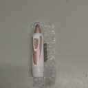 Ear and Nose Hair Trimmer Clipper - 2025 Professional Painless Eyebrow & Facial Hair Trimmer for Men Women, Battery-Operated Trimmer with IPX7 Waterproof, Dual Edge Blades for Easy Cleansing Pink