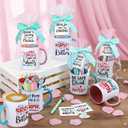 Baderke 6 Set Employee Appreciation Gifts Include Thank You Staff Mug Gift Set 12 oz Appreciation Mugs Inspirational Pens Tags for Employee Staff Team Group (Pink Blue,Nurse-1)