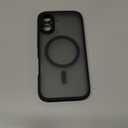 TOCOL Magnetic for iPhone 16 Case, Compatible with Magsafe, Upgraded Full Camera Protection, Drop Protection, Translucent Matte Back Bumper Phone Cover 6.1-InchBlack