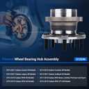 Autoround 512536 Rear Wheel Bearing and Hub Assembly for Subaru Outback 2015-2021/ Forester 2019/WRX 2015-2019/ Legacy 15-21/ Ascent 19-21 5Lugs w/ABS
