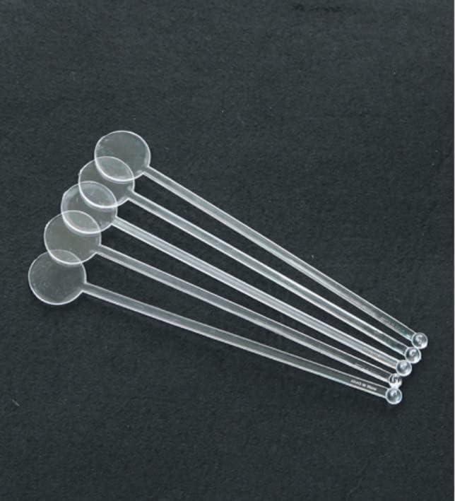 Brccee AC 100PCS 7 Inches Cocktail Swizzle Sticks, Disposable Plastic Drink Stirrers Plastic Coffee Whiskey Beverage Stirrers (Transparent)