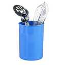 Reston Lloyd Calypso Basics Multipurpose Cookware Storage Crock, Kitchen Countertop & Office Desk Organization, Durable & Food Safe BPA-Free Plastic, Azure (Utensil Holder)