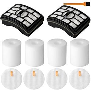 NV500 Vacuum Filter Replacement for Shark Rotator Pro Lift-Away NV501, NV502, NV503, NV505, NV510, NV520, NV552, UV560, ZU785, Parts Xff500 Xhf500, 2 HEPA Filter 4 Foam (Not Fit NV650, NV750 Series)