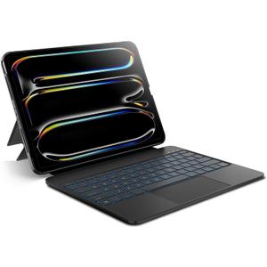edaiser Detachable Keyboard Case for Apple iPad Pro 13 inch (M4) 2024: Wireless Backlit Keyboard with Trackpad, Magnetic Protective Cover