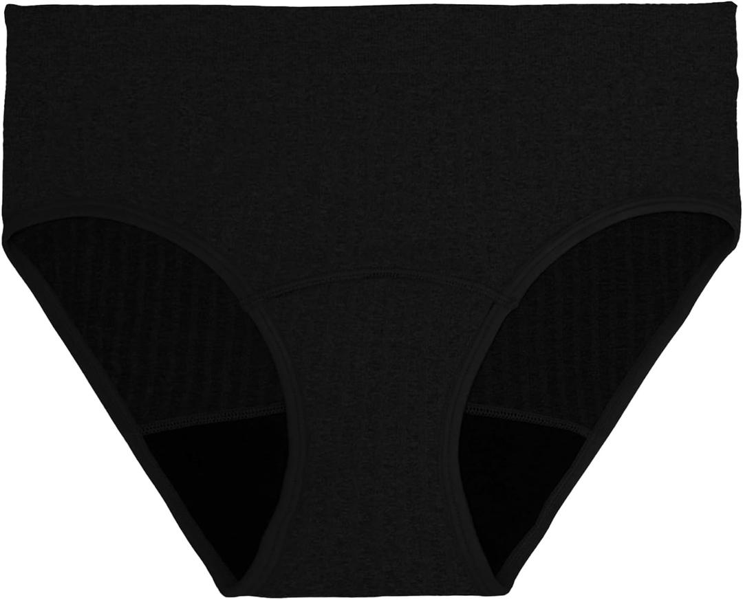 The Period Company Flow Stretch Teen Bikini Absorbent Period Underwear for Teens Heavy Flow — Leak Resistant, Reusable, Super Soft and Organic Cotton Gusset, Holds 9 Tampons — Teen Small