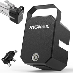 Trailer Hitch Lock - Heavy-Duty Trailer Coupler Lock for 2 5/16", 2" Couplers, Anti-Theft Steel Core with Handle for RV, Camper, Trailer, Boat, Caravan
