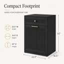 13 Gallon Pull Out Trash Can Cabinet with Drawer