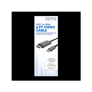 USB-C to HDMI cable 4K Supports Plug & Play By ZGear