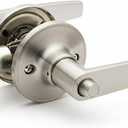 Copper Creek DL1231SS Daley Push Button Privacy Door Lever, Satin Stainless