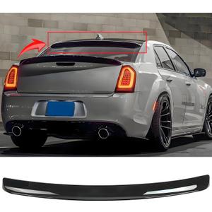 MUTUSAISI Rear Window Roof Spoiler Wing Compatible with Chrysler 300/ 300C/ 300S/ Touring/Limited 2011-2023 Top Wing Lip Exterior Accessories (Gloss Black)