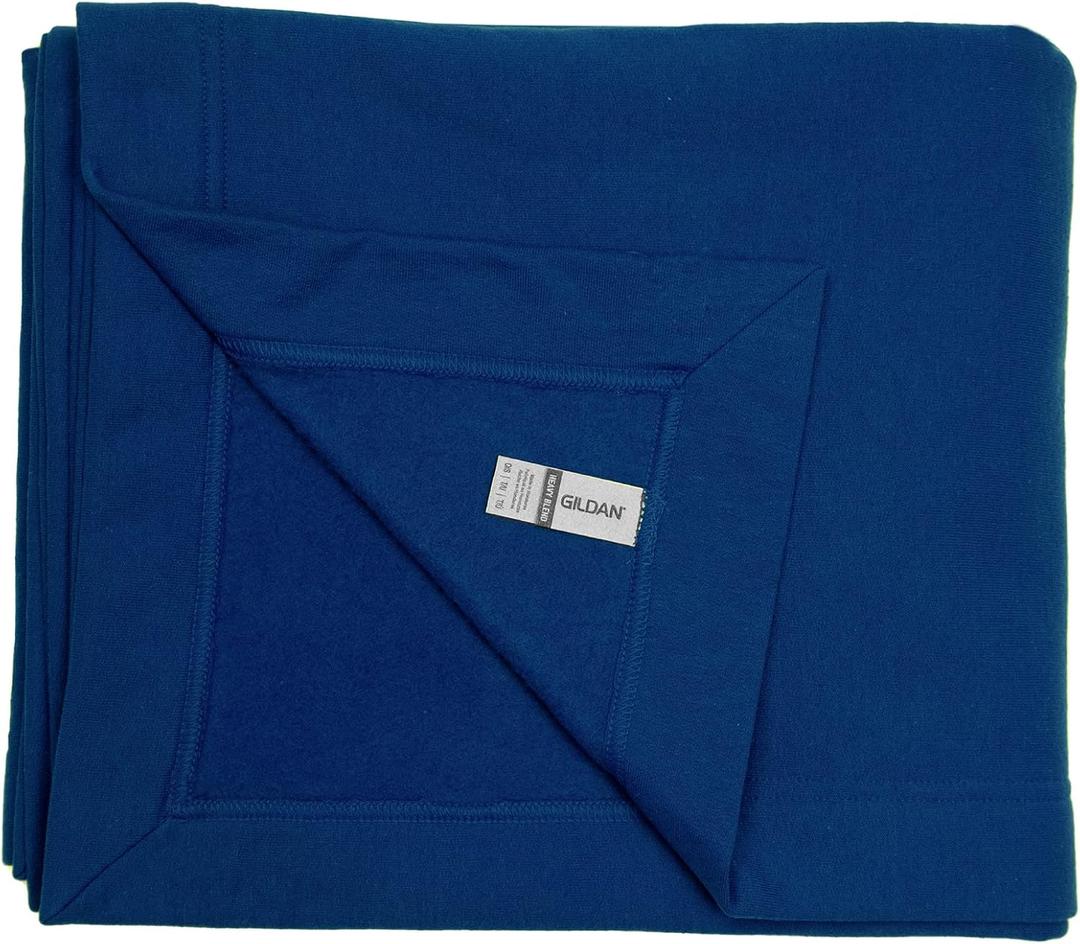 Gildan Heavy Blend Fleece Blanket, Style G18900, Navy, 50" x 60"