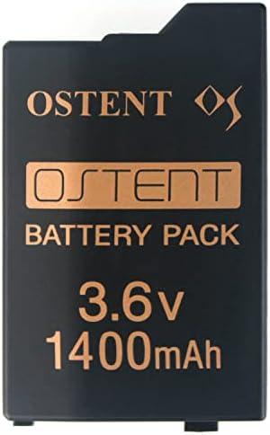 OSTENT Real 1400mAh 3.6V Lithium Ion Li-ion Polymer Rechargeable Battery Pack Replacement Upgraded Version for Sony PSP 2000/3000 PSP-S280 Console Video Games