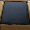 HomePop Modern Arch Velvet Ottoman Home Dcor|Ottoman for Living Room & Bedroom - Steel Blue Velvet