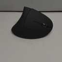 POJTK Ergonomic Wireless Rechargeable Mouse, Bluetooth+USB A+Type C(3 in 1) Connection, 5 Levels Up to 4800 DPI, 6 Silent Buttons, 2.4GHz Carpal Tunnel Vertical Mice, for Laptop, Desktop,MacBook-black