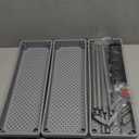 Simple Houseware 3-Tier Slim/Narrow Storage Cart with Handle, 5.5'' Wide x 26.5'' Height Rolling Organizer for Kitchen, Bathroom, Laundry Room - Grey (Gray)