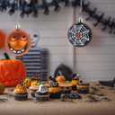 12pcs Christmas Hanging Balls Ornaments: 2.36 Plastic Glitter Shatterproof Balls for Decorations - Pumpkin Jack Spider Eyeball Decor for Party Holiday Tree Haunted House Party