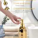 Bathroom Accessories Set, Golden Mosaic Ceramic Bathroom Accessory Sets Include Lotion Dispenser, Toothbrush Holder Tumbler, and Soap Dish