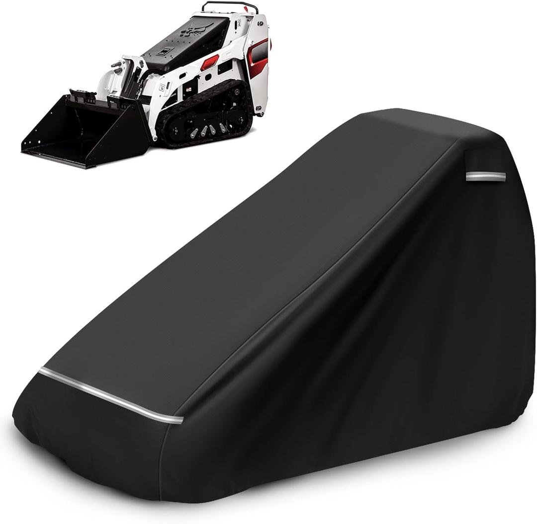 Mini Skid Steer Loader Cover Replace for Bobcat MT100, Kubota SCL1000, New Holland C314 and CASE TL100, 600D Oxford Cloth Skid Steer Cover for Snow Rain Dust Protection (Wihout Cockpit)