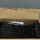 HOUSE DAY Black Plastic Hangers 50 Pack, Plastic Clothes Hangers with Built-in Hooks, Durable and Strong Plastic Coat Hangers for Closet, Space Saving Clothing Hanger for Shirts, Coats, Skirt, Dress