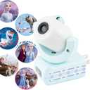 Projectables Disney Frozen 2 LED Projector Night Light, Plug-In, Dusk-to-Dawn, Elsa, Anna, and Olaf, Ideal for Hallway, Bedroom, Nursery, or Playroom  45028 (1 Pack, Blue Frozen II)