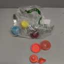 Boon Snug Sip Universal Water and Juice Silicone Bottle Toppers - Soft Spout Conversion Caps with Spill Proof Valves - Silicone Bottle Covers for Travel - Includes 4 Toppers and 4 Cases