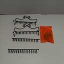 Hedume Set of 2 Jewelry Organizer, Wall Mounted Black Metal Necklace Holder with 20 Fixed Hooks and 20 Removable Hooks, Jewelry Display Storage Rack for Necklaces and Bracelets