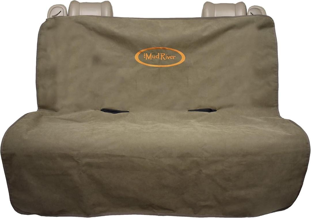 Mud River Brown Two Barrel Double Seat Cover, Size: X-Large