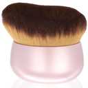 Extra Large Body Makeup Brush For Self Tanner, Leg Makeup &Bronzer Blend,75 mm Wide-headed Kabuki Brush Provides More Even &Pretty Application, Oval Face&Back Makeup Brush, Wet&Dry Use- Pink Rose Gold