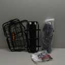 ONVIAN Rear Bike Rack, Aluminum Alloy Bike Cargo Rack, 22L Large Capacity Bicycle Basket, Foldable & Removable for Adult Bikes, 165 LB Load