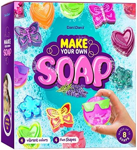 Dan&Darci Soap Making Kit for Kids - Crafts Science Toys - Birthday Gifts for Girls and Boys Age 6-12 Years Girl DIY Kits - Best Educational Craft Activity Gift for 6-12 Year Old Kid
