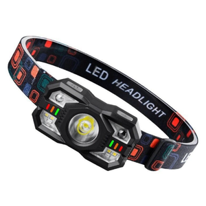 Skylla Headlamp Rechargeable,1200 Lumen Ultra Bright LED Head Lamp Flashlight with White Red Light,Motion Sensor Waterproof Headlight, 5 Modes Lights for Outdoor Camping Fishing Running