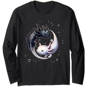 Yin Yang Axolotls Japanese Graphic Anime Art Axolotl Lover Long Sleeve T-Shirt size S