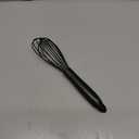Silicone Whisk Stainless Steel Heat Resistant Non Scratch Kitchen Cooking Utensil for Blending Whisking Beating Frothing Stirring 11 Inch Black