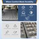 Self-Inflating SUV Air Mattress with Built in Electric Pumpcar air Mattress with Pillow for TrunkPortable car Mattress for Travle and Camping, Light Gray