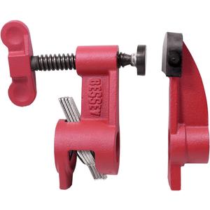 BESSEY PC-34DR, 3/4 In. Pipe Clamps, Deep Reach 2-1/2 In. - Incredibly Versatile, Easy To Assemble, Indespensable Workshop Clamp For Woodworking, Carpentry, Home Improvement, & DIY Projects