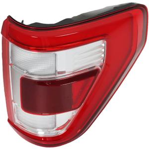 LABLT Tail Light Assembly Repalcement for 2021 2022 2023 F150 Passenger Right Side Rear w/Blind Spot White Frame Taillights ML3Z-13404-D
