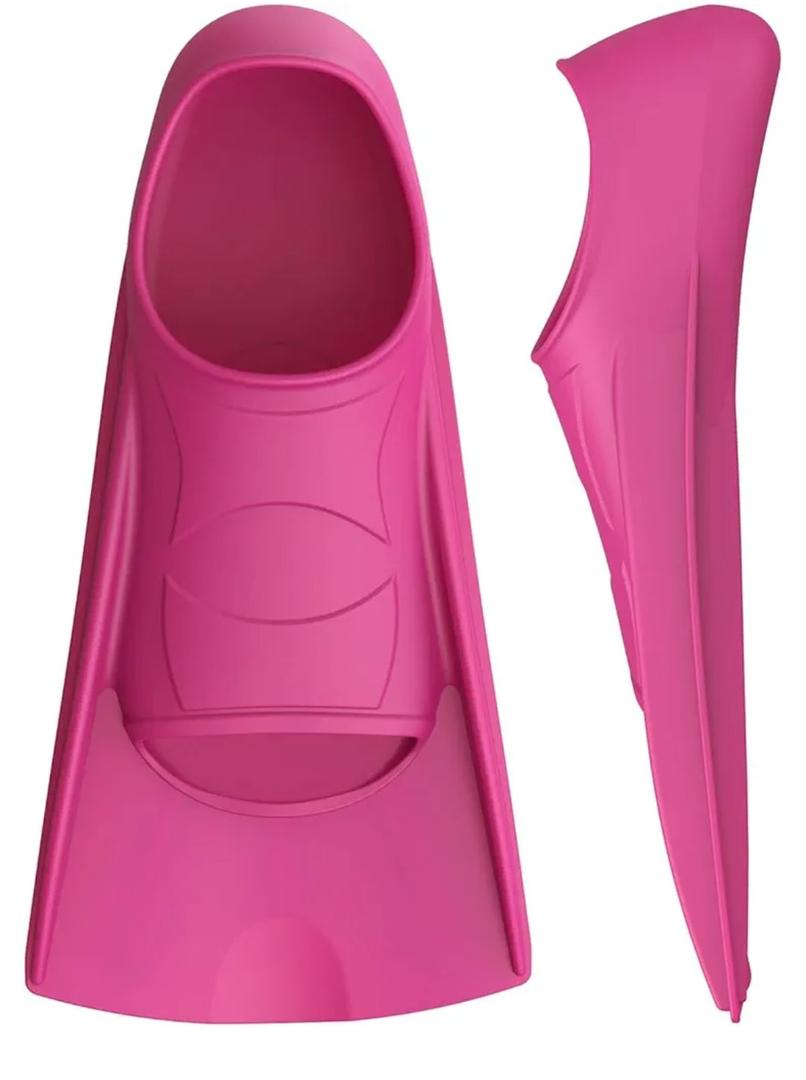 Gintenco Swim Fins, Kids Swim Training Fins for Lap Swimming, Travel Size Flippers with Mesh Bag, Silicone Swimming Fins for Kids Teens Adults Women Men, Size: S(KIDS 2-3/ US Women 3-5)