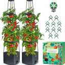 2-Pack Tomato Planter with Trellis, 57" Self-Watering Raised Garden Bed Planter Box, Tomato Cages for Indoor & Outdoor Climbing Plants, Vines, Vegetables, and Flowers (57x9.8x9.8IN)