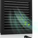 16" X 16" Gable Vent Aluminum Gable Vents for Houses Attic Vent Shed Vents Cover Exterior with Screen Mesh Alloy Wall Vent Ventilation for Home Garage Attic Ceiling - Vent Opening: 14" x 14" Black