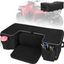 Benlari ATV Storage Bag 61L Waterproof 4 Wheeler Cargo Bag Widened Thickened Removable Cushion ATV Rear Seat Gear Bag for Passenger Compatible with Polaris Sportsman Scrambler FourTrax Outlander, 61 liters