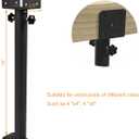 3PCS Roof Riser Brackets, Pergola Roof Riser Beam Brackets Roof Mount Pergola Bracket, Adjustable Roof Riser Hardware, 3-1/2" Saddle Black