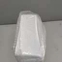 Oasis Creations White Square Plates Set 10" - 50 count - Premium Hard White Plastic - Disposable and Reusable - Salad Appetizer Dinner Party Plate Set