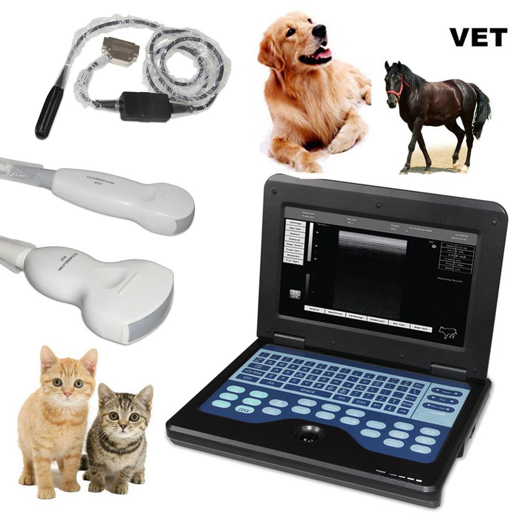 CONTEC Veterinary Portable Ultrasound Scanner For Pregnancy Check On Animals Horse Equine Goat Sheep Dog With 3.5MHz Convex Probe