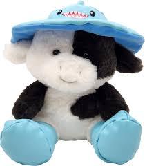 Aurora Snuggly Tubbie Wubbies Cow Stuffed Animal - Comforting Companion - Imaginative Play - White 11 Inches