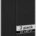 Olanglab Acoustic Panels 2 Pack, 48''x24'' Large Sound Panels, Fabric Wrapped Sound Proof Foam Panels for Walls, Sound Absorbing Panels for Recording Studio Acoustical Treatments (Black)